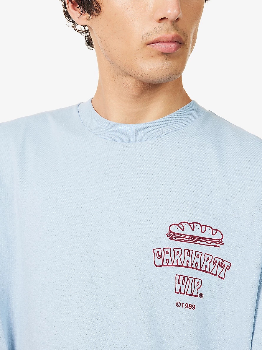 Sandwich Graphic-Print Cotton T-Shirt - 5