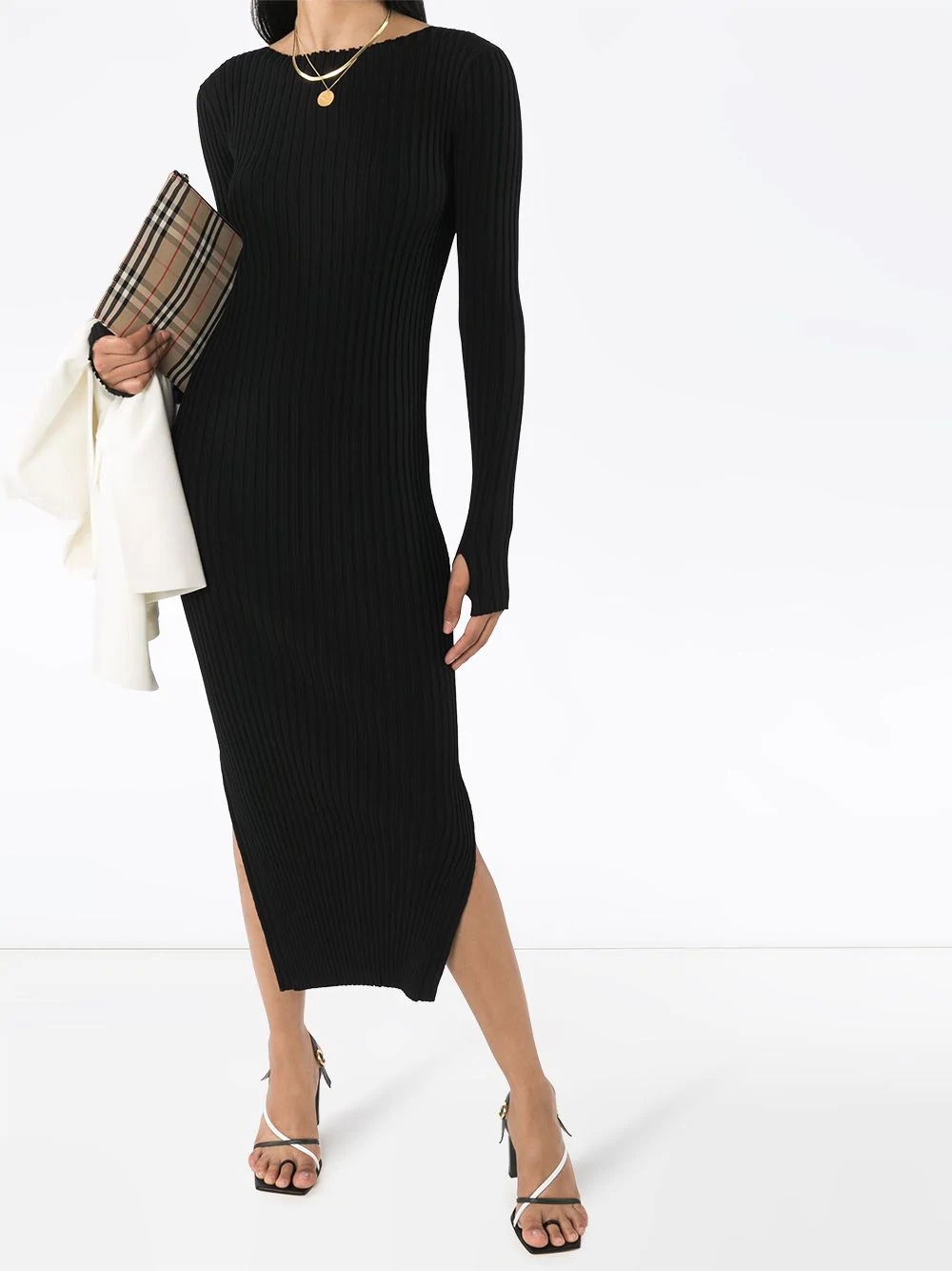 Orville ribbed midi dress - 2