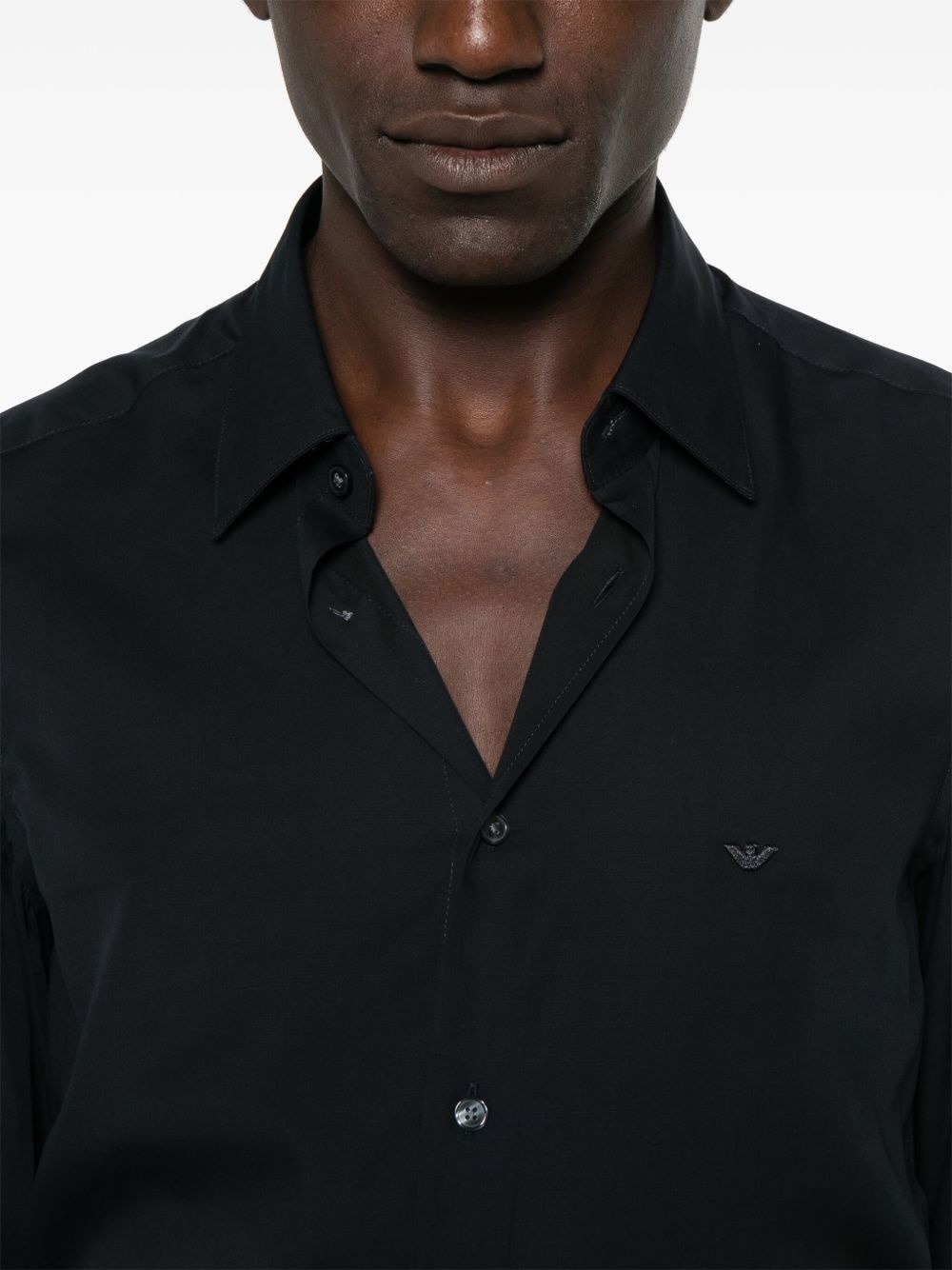 logo-patch shirt - 5