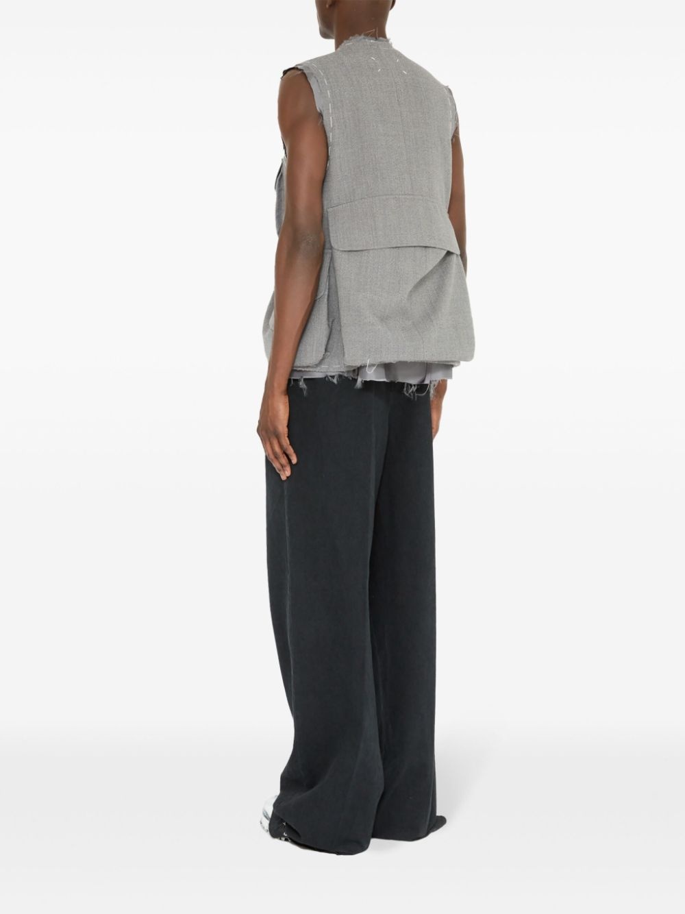 cargo wool vest - 5
