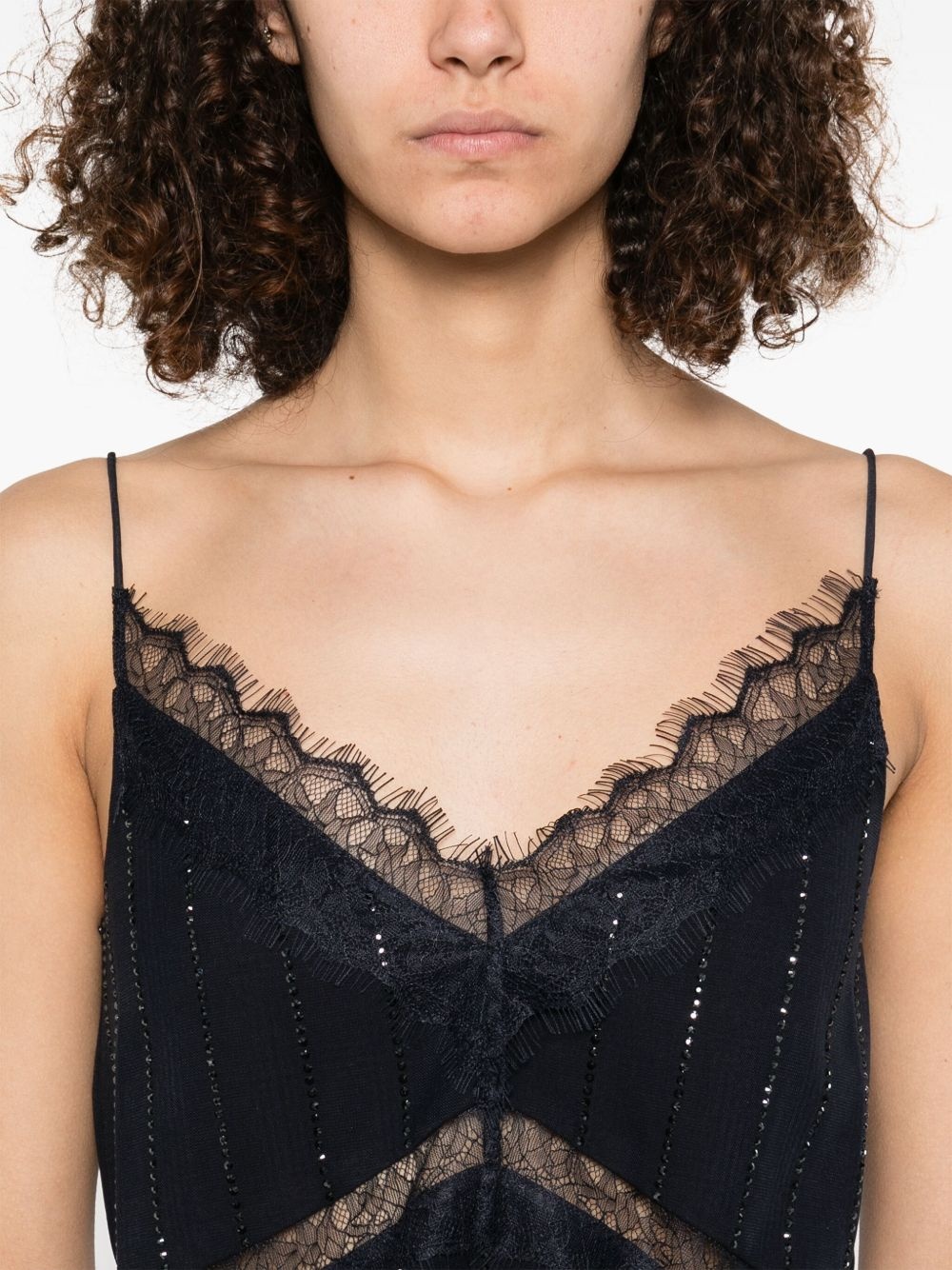 rhinestone-embellished top - 5