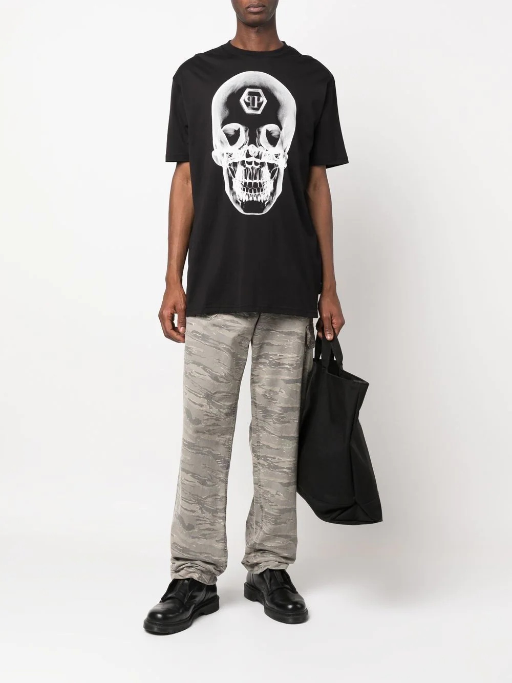 skull print T-shirt - 2