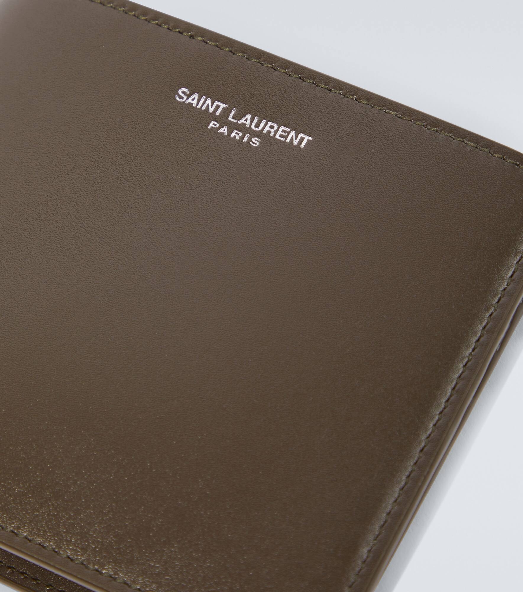 YSL leather wallet - 4