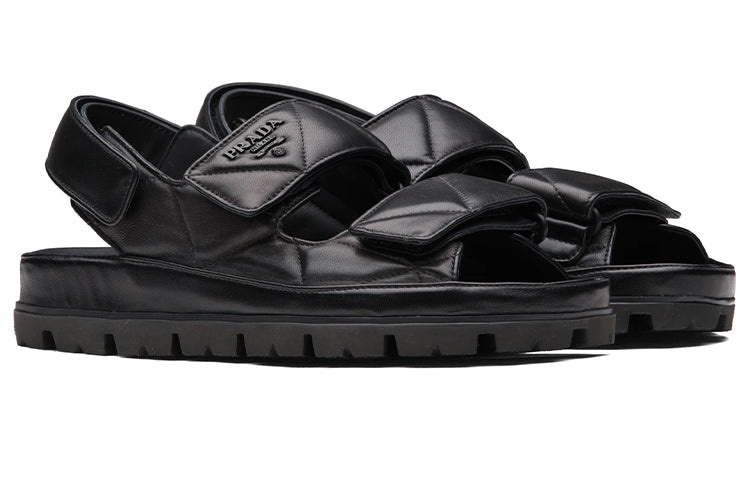 (WMNS) PRADA Padded Nappa Leather Sandals 'Black' 1X721M_038_F0002_F_020 - 3