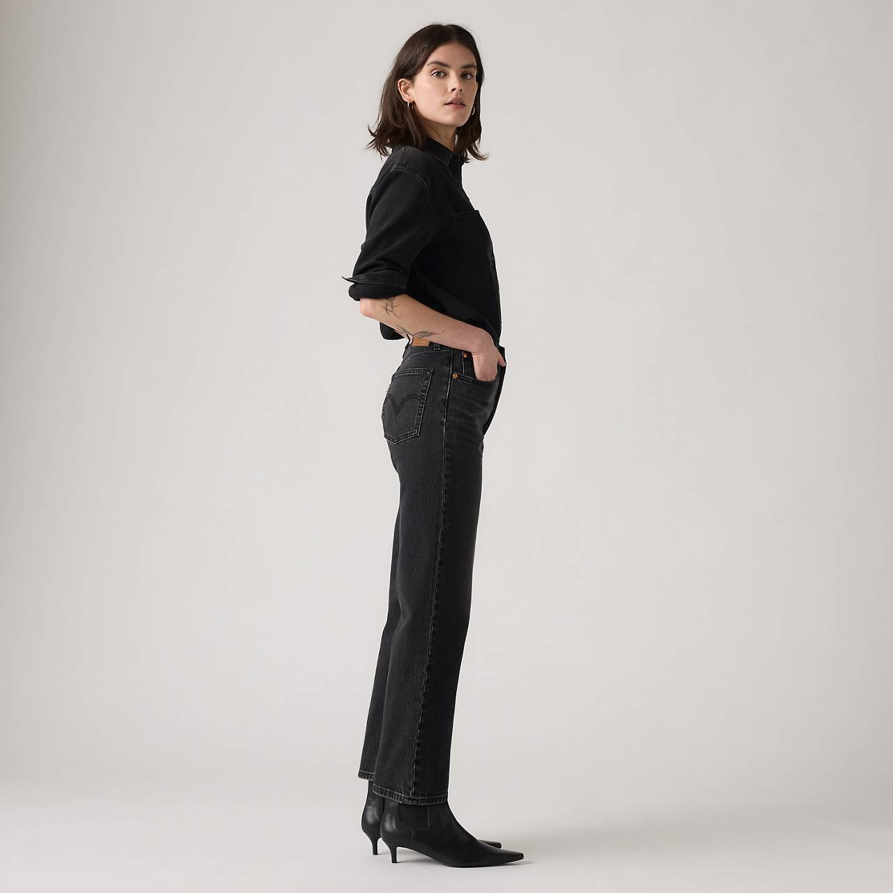RIBCAGE STRAIGHT ANKLE WOMEN'S JEANS - 6