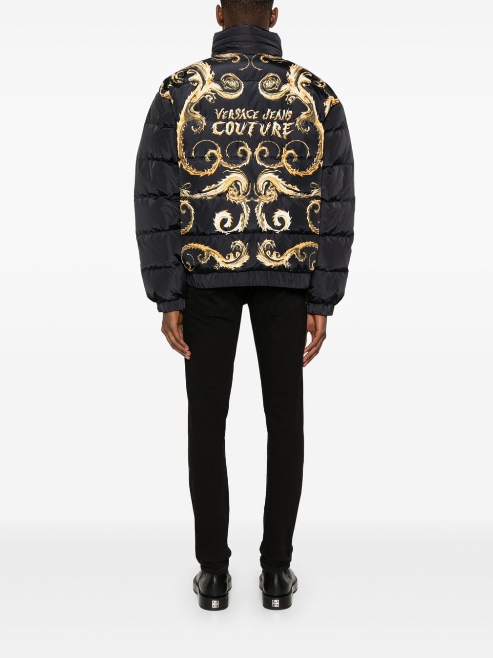 logo-print jacket - 2