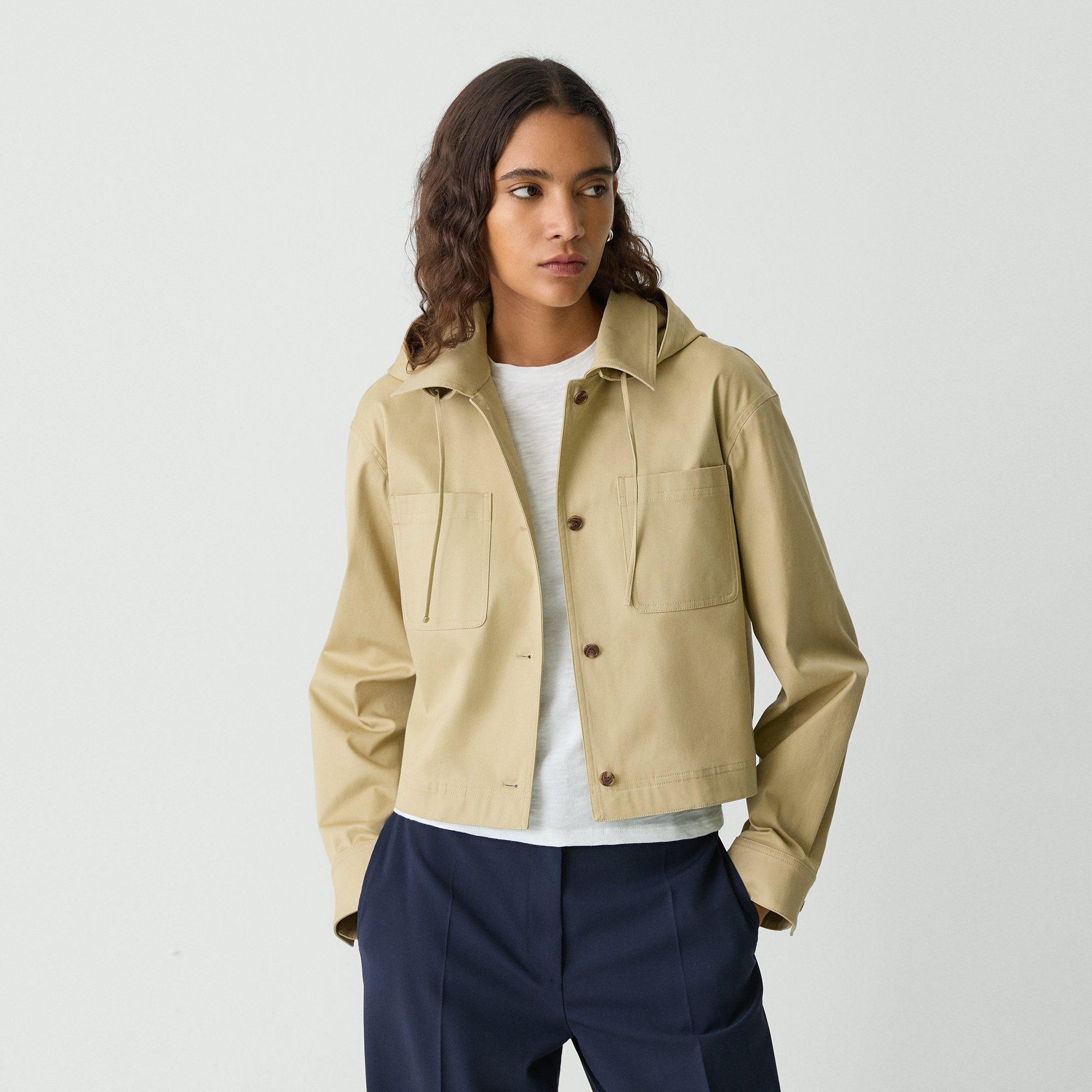 Hooded Jacket in Cotton Chino - 2