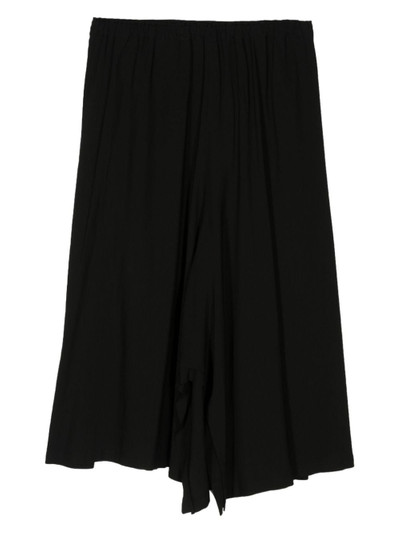 Yohji Yamamoto pleated asymmetric skirt outlook