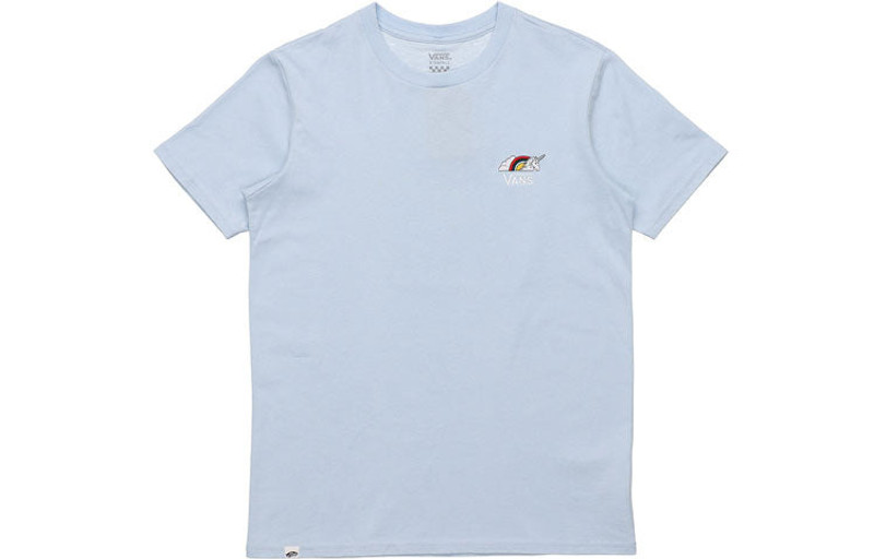 Vans (WMNS) Vans Printing Short Sleeve Light Blue VN0A54IMUUU outlook