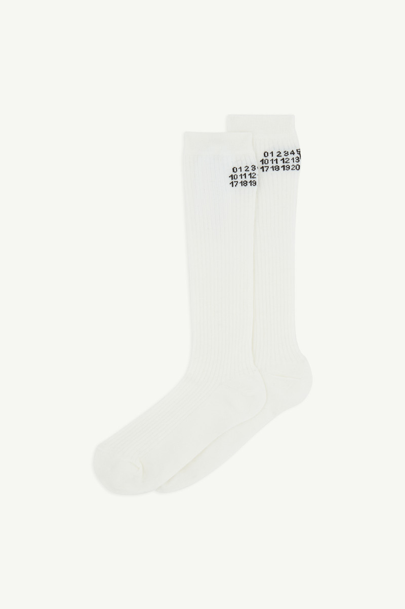MM6 Maison Margiela Rib Knee-High Socks outlook