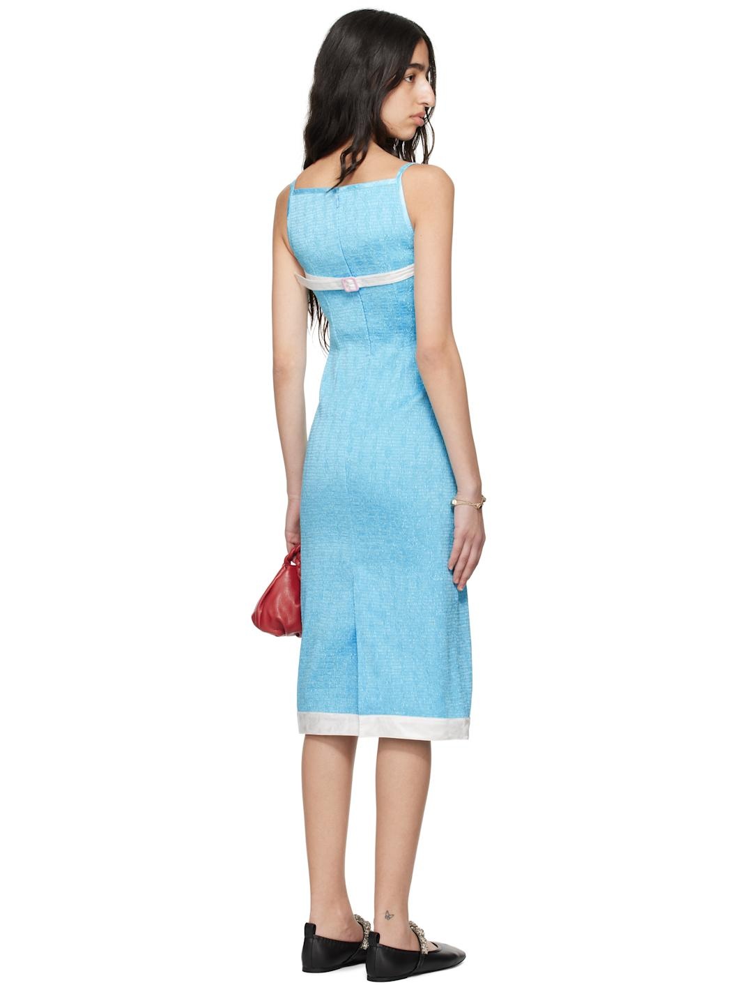 Blue Audrey Pool Midi Dress - 3