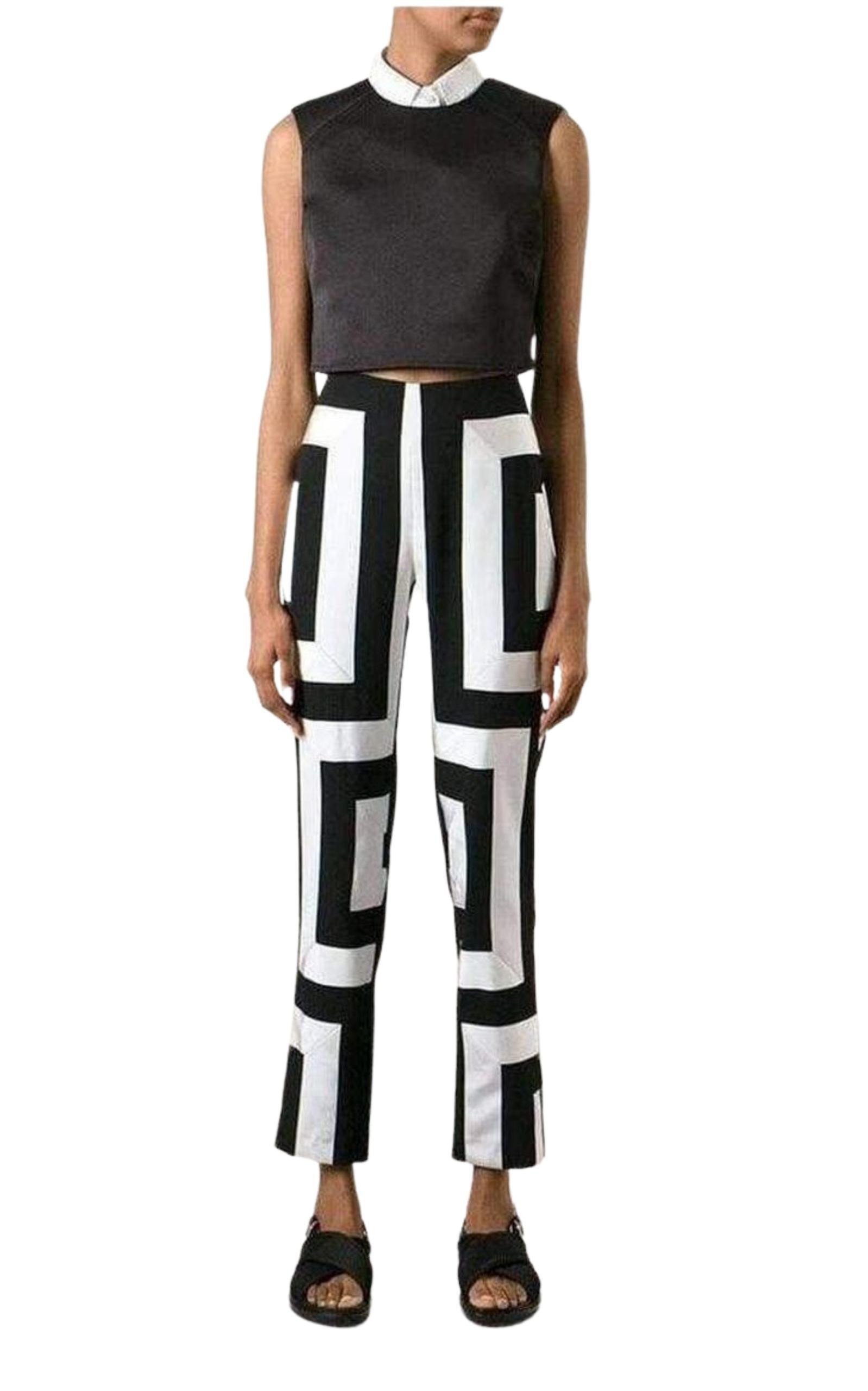 Kenzo Geometric Print Trousers Pants - 3
