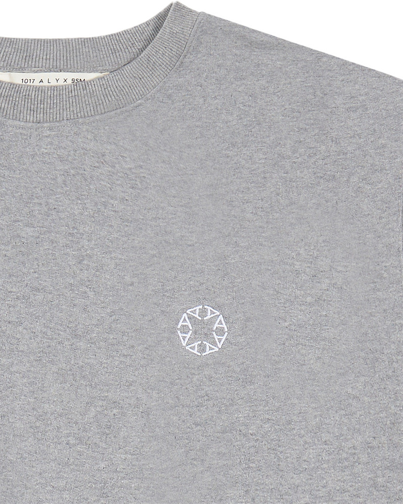 1017 ALYX 9SM GREY BOXY CREWNECK SWEATSHIRT outlook