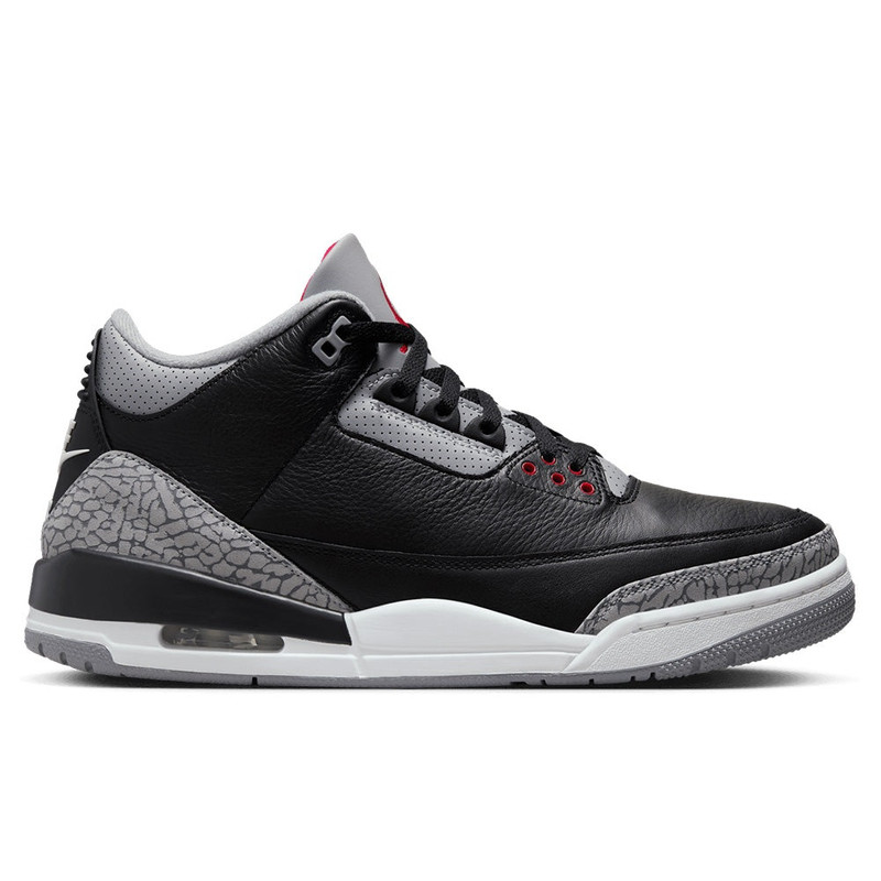 AIR JORDAN 3 RETRO 'BLACK CEMENT' - BLACK/FIRE RED/CEMENT GREY/SUMMIT WHITE - 1