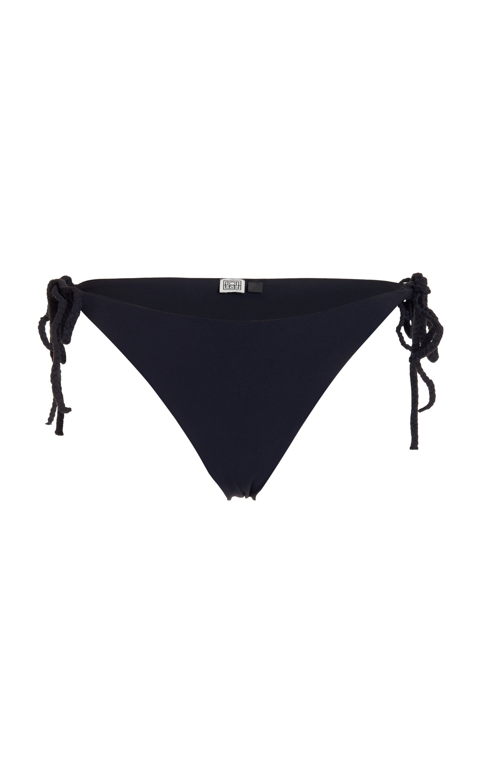 Braid-Tie Bikini Bottom black - 1