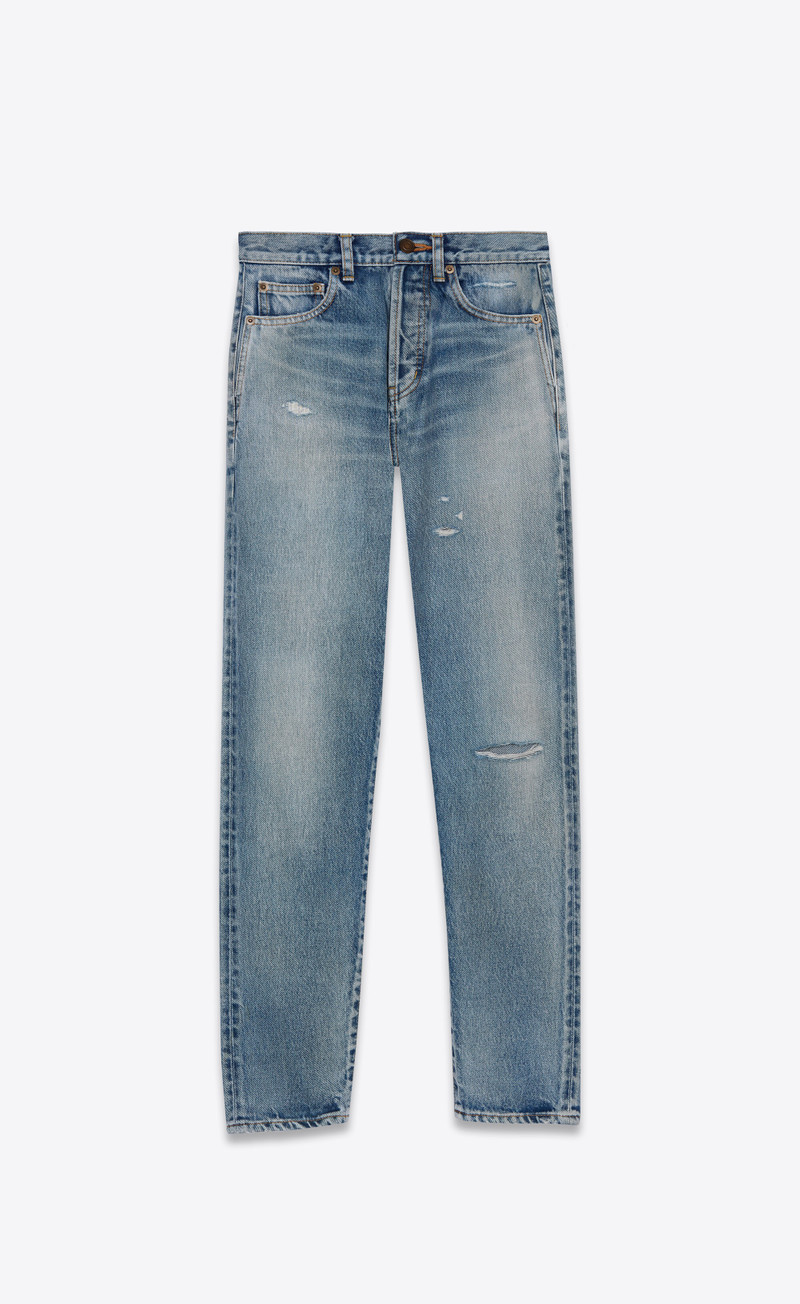 슬림핏 청바지 santa monica blue denim - 1