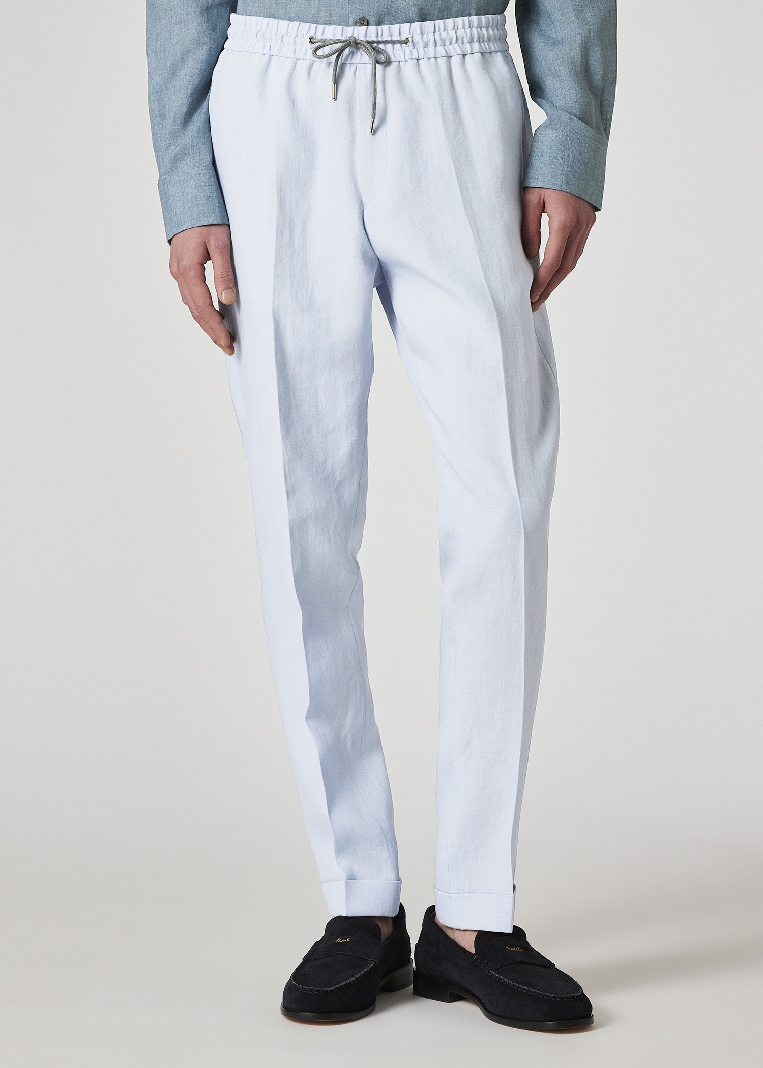 Pale Blue Linen Suit - 10