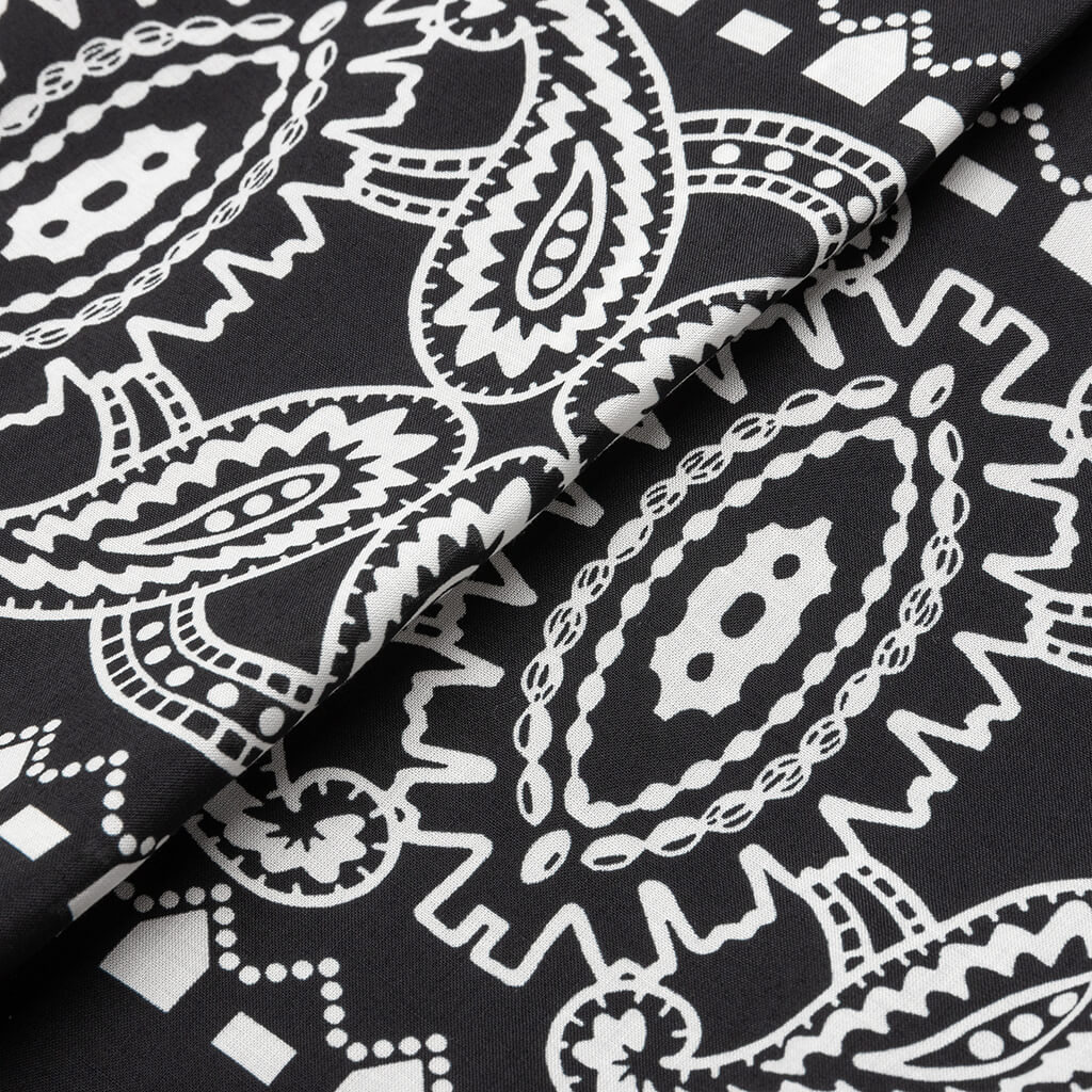 ARCHIEVE PRINT MIX PANTS - BLACK - 6