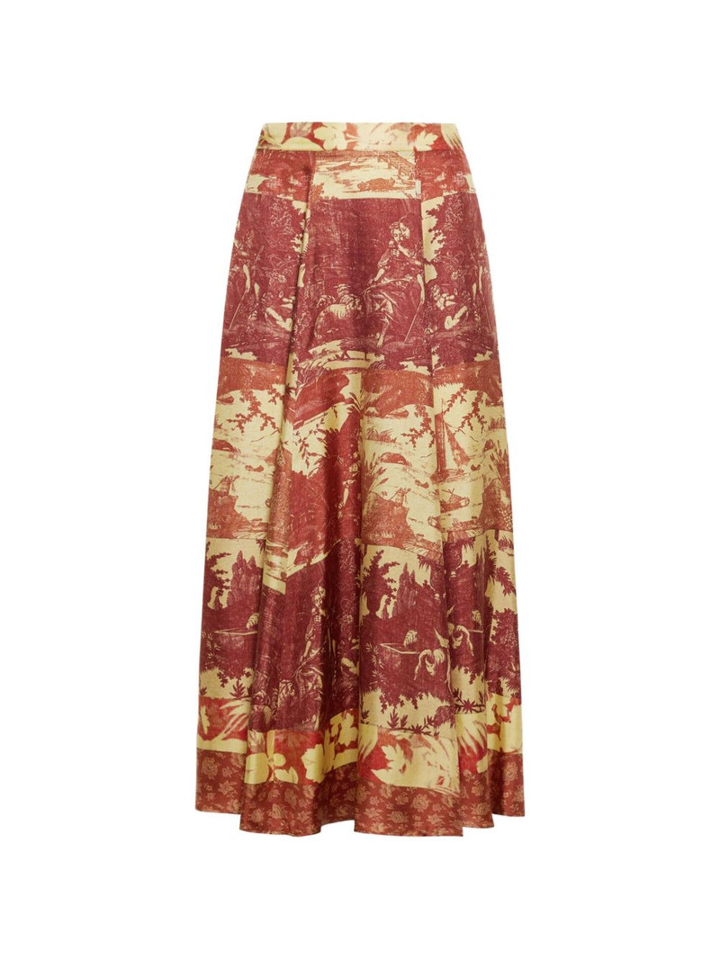Aloe A-line midi skirt 1