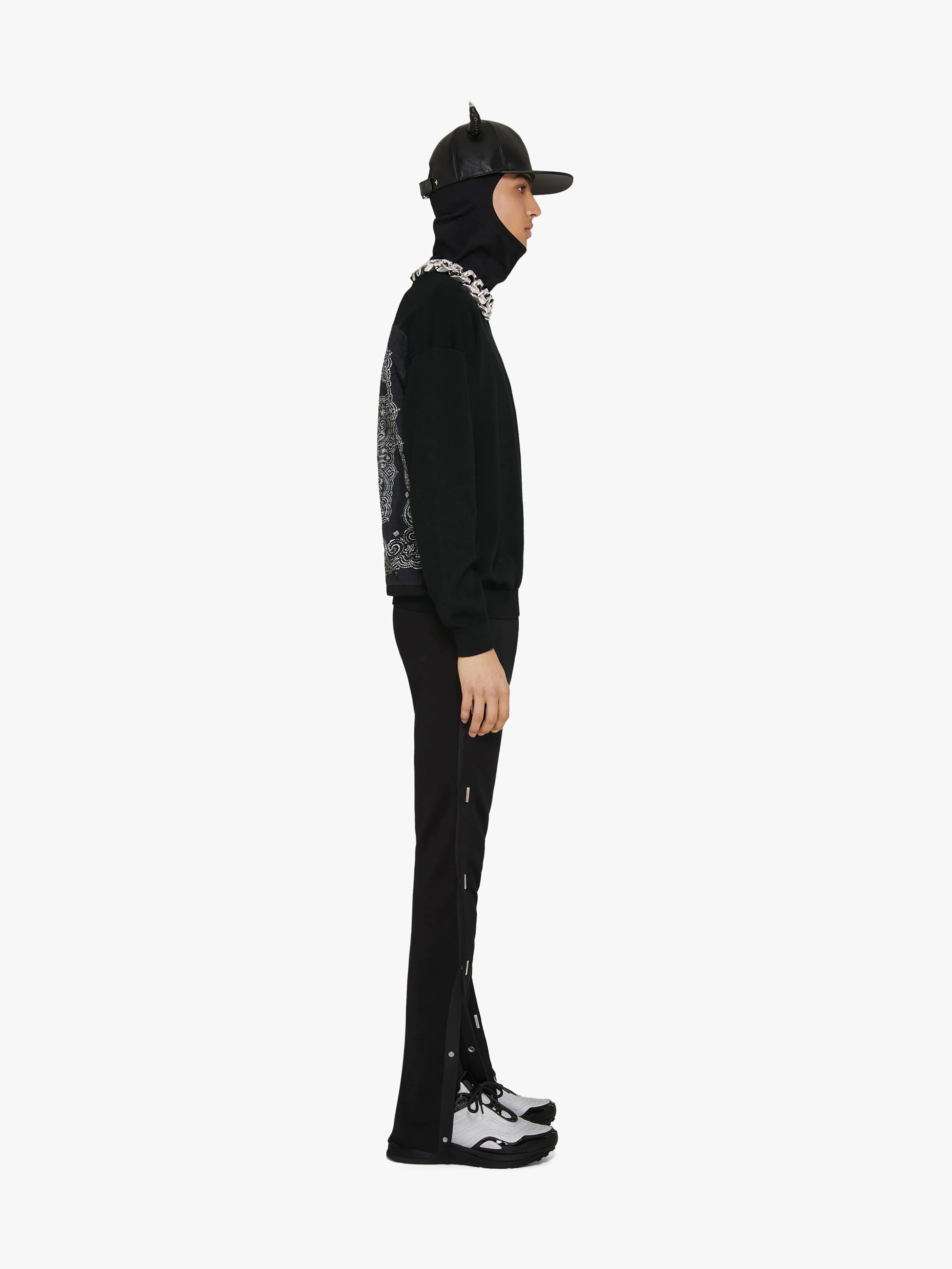 SWEATER IN WOOL WITH BANDANA PATCH - 3