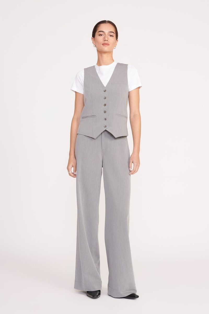 STAUD STAUD GRAYSON PANT HEATHER GREY SUITING outlook
