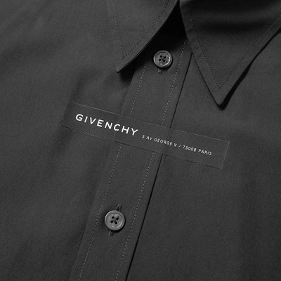 Givenchy Givenchy Taped Logo Poplin Shirt outlook