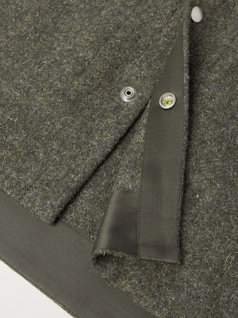 Melton Wool Overshirt Green 6
