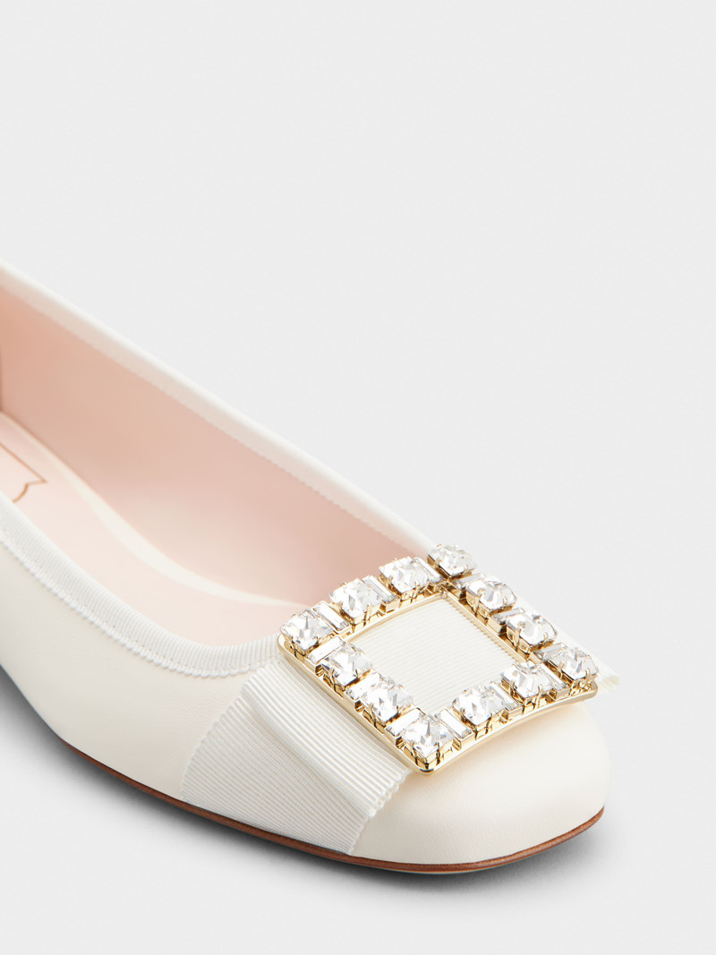 Très Vivier Strass Buckle Ballerinas in Nappa Leather 3