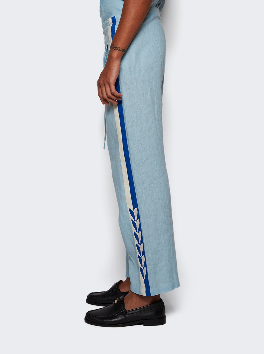 Seedling Stripe Pajama Pants Blue - 3