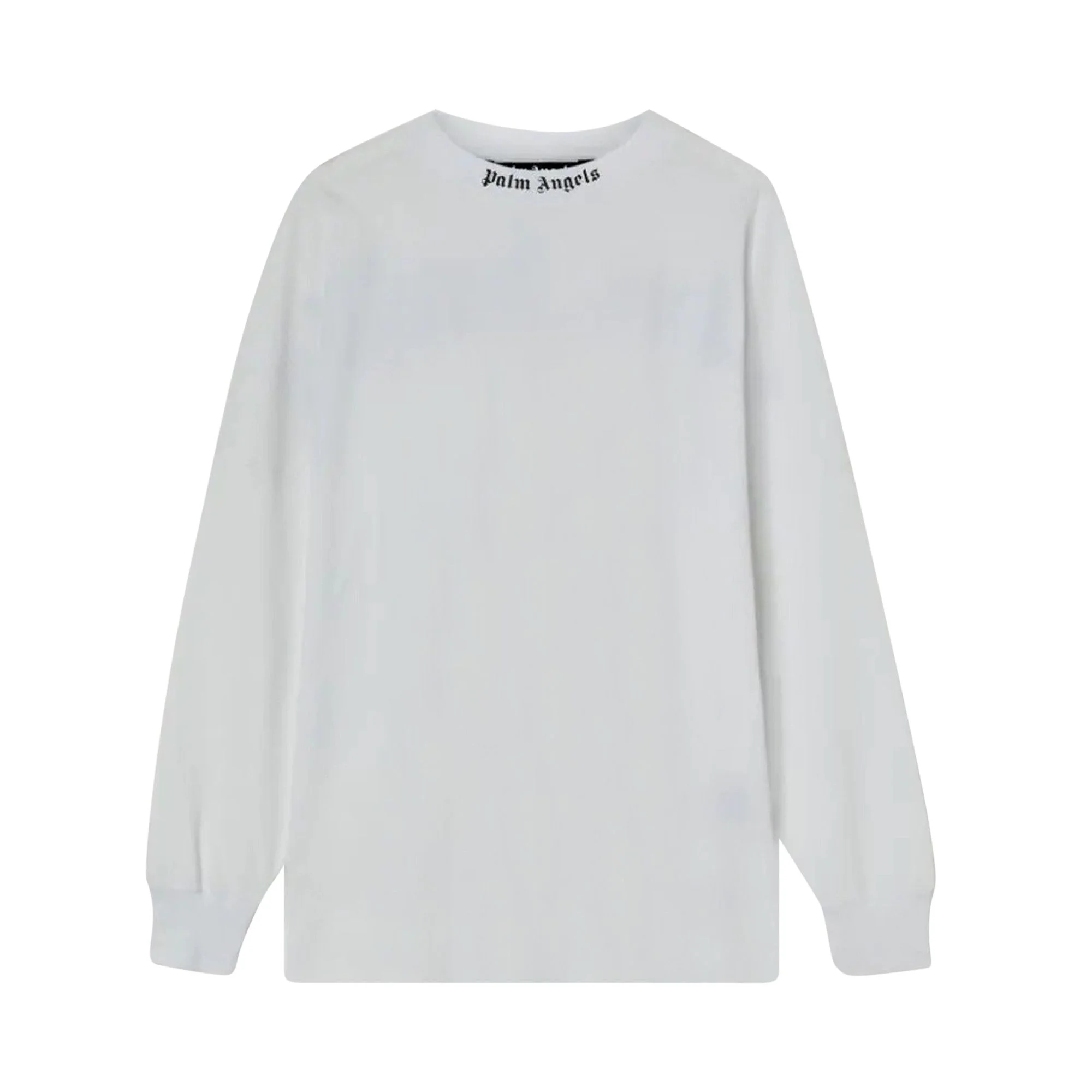 Palm Angels Classic Logo Over Tee Long-Sleeve 'White/Black' - 1