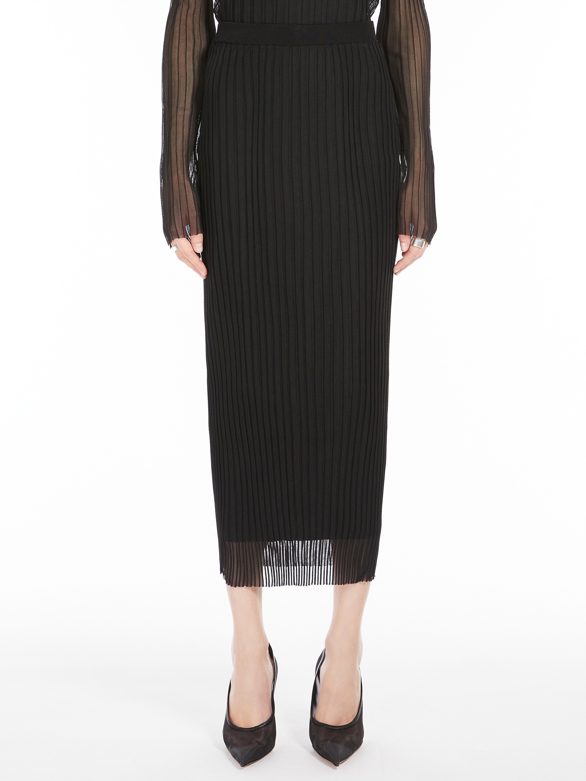 ALBUM1234 Sheer mesh skirt - RUNWAY - 3