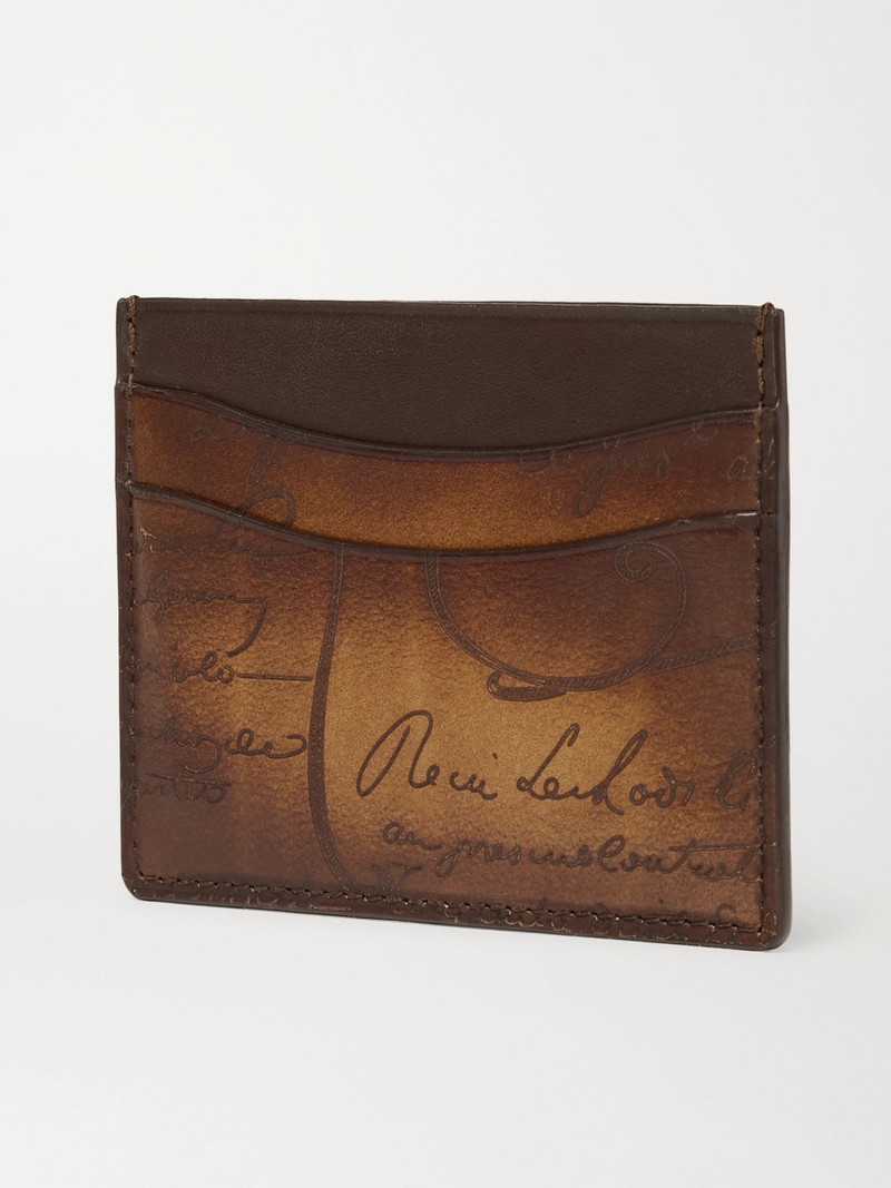 Berluti Bambou Leather Cardholder Tan outlook