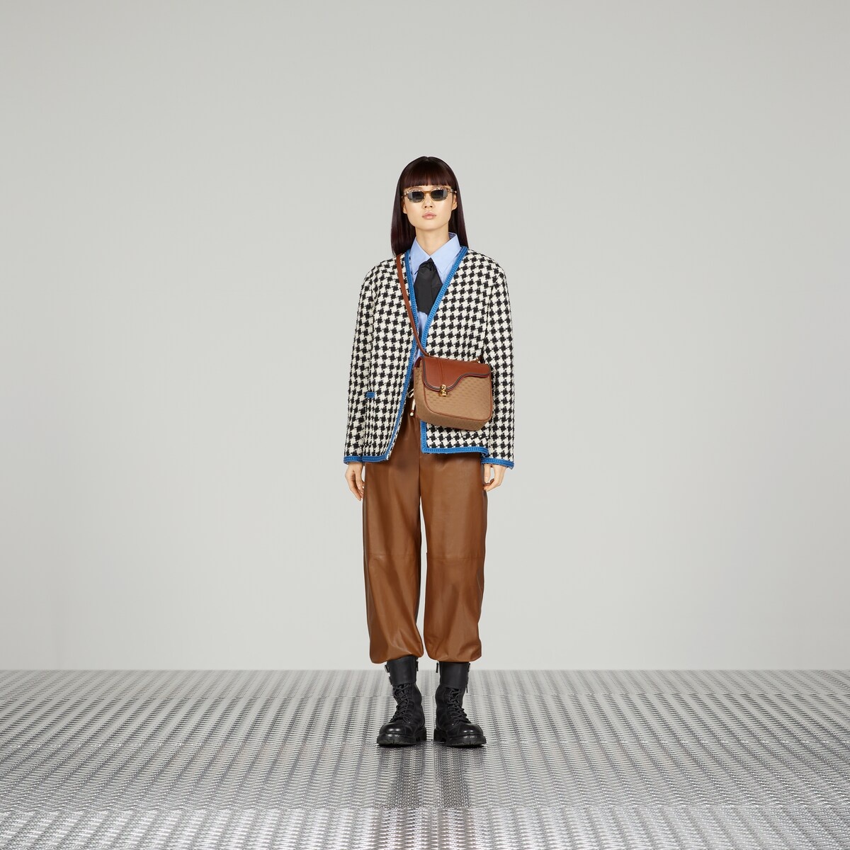 Gingham tweed jacket - 2