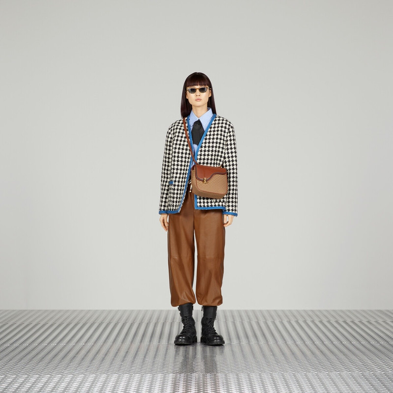 GUCCI Gingham tweed jacket outlook