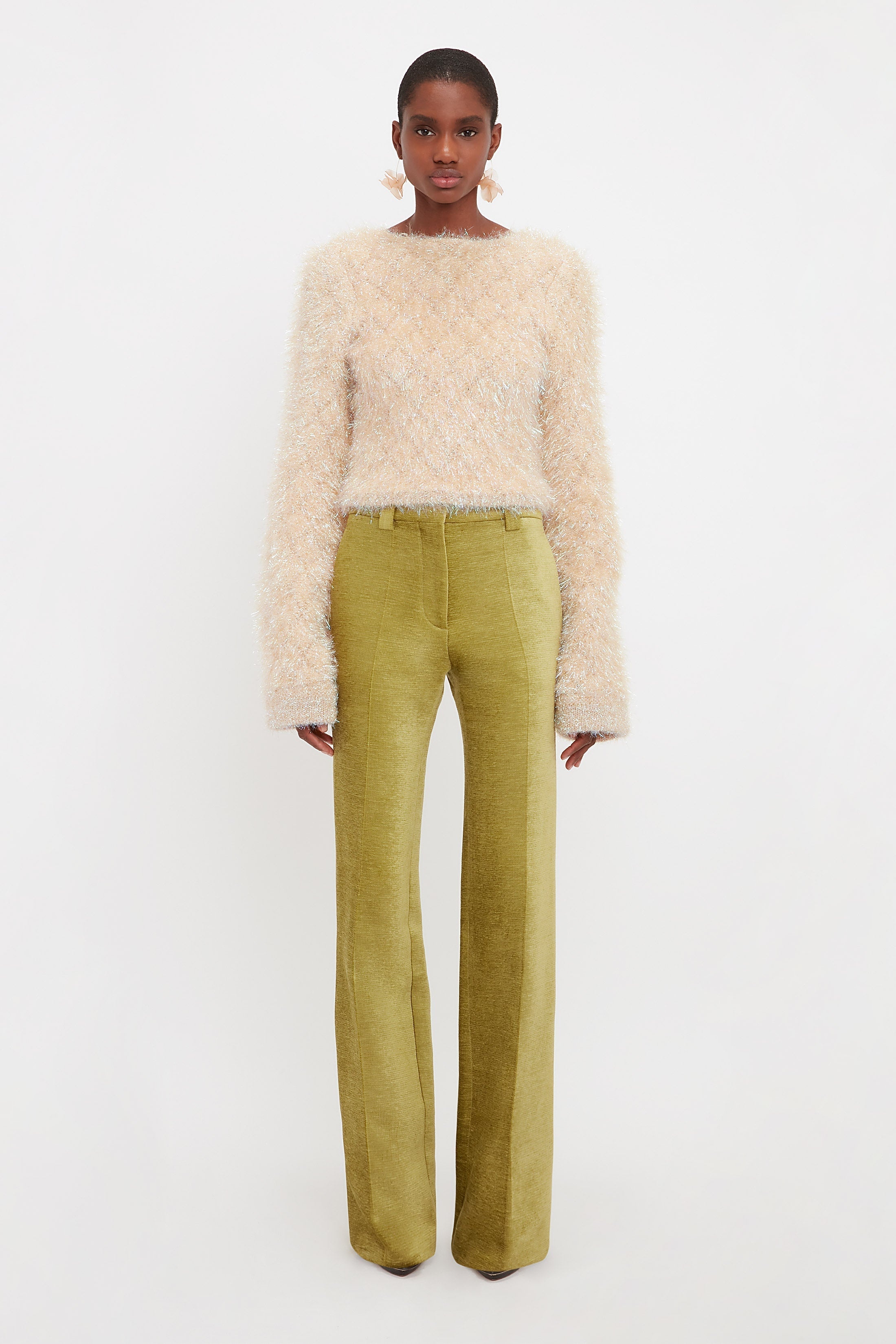 Open Back Jumper In Cream - 2