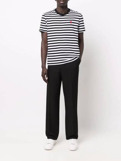 AMI Paris Ami De Coeur striped T-shirt outlook