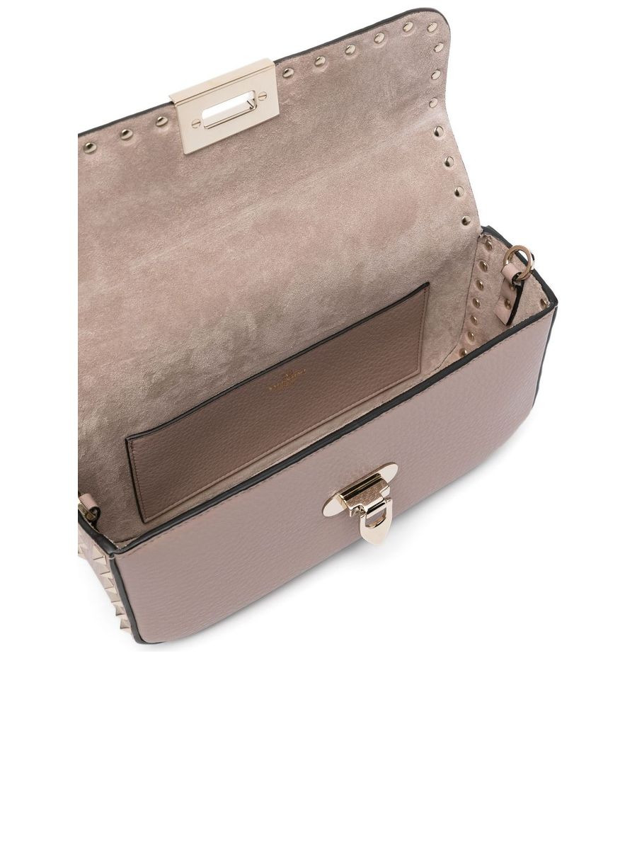 Leather Rockstud Crossbody Bag - 5