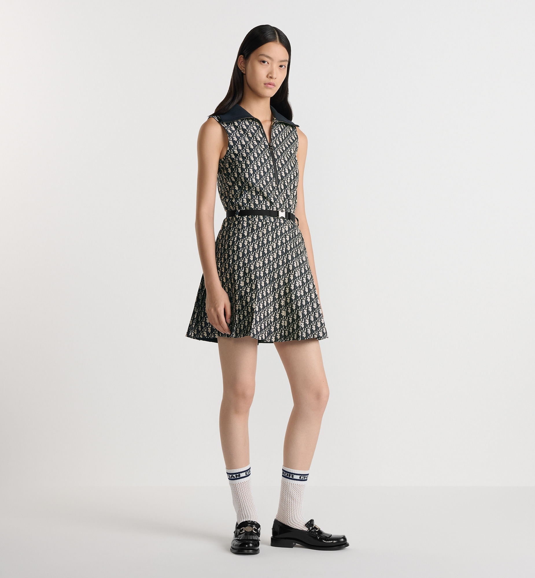 Pleated Short Dress - 2