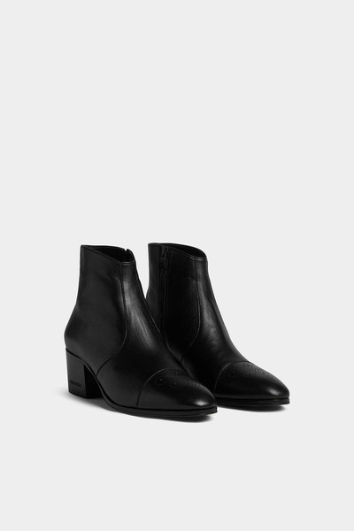 DSQUARED2 VINTAGE LEATHER ANKLE BOOT outlook