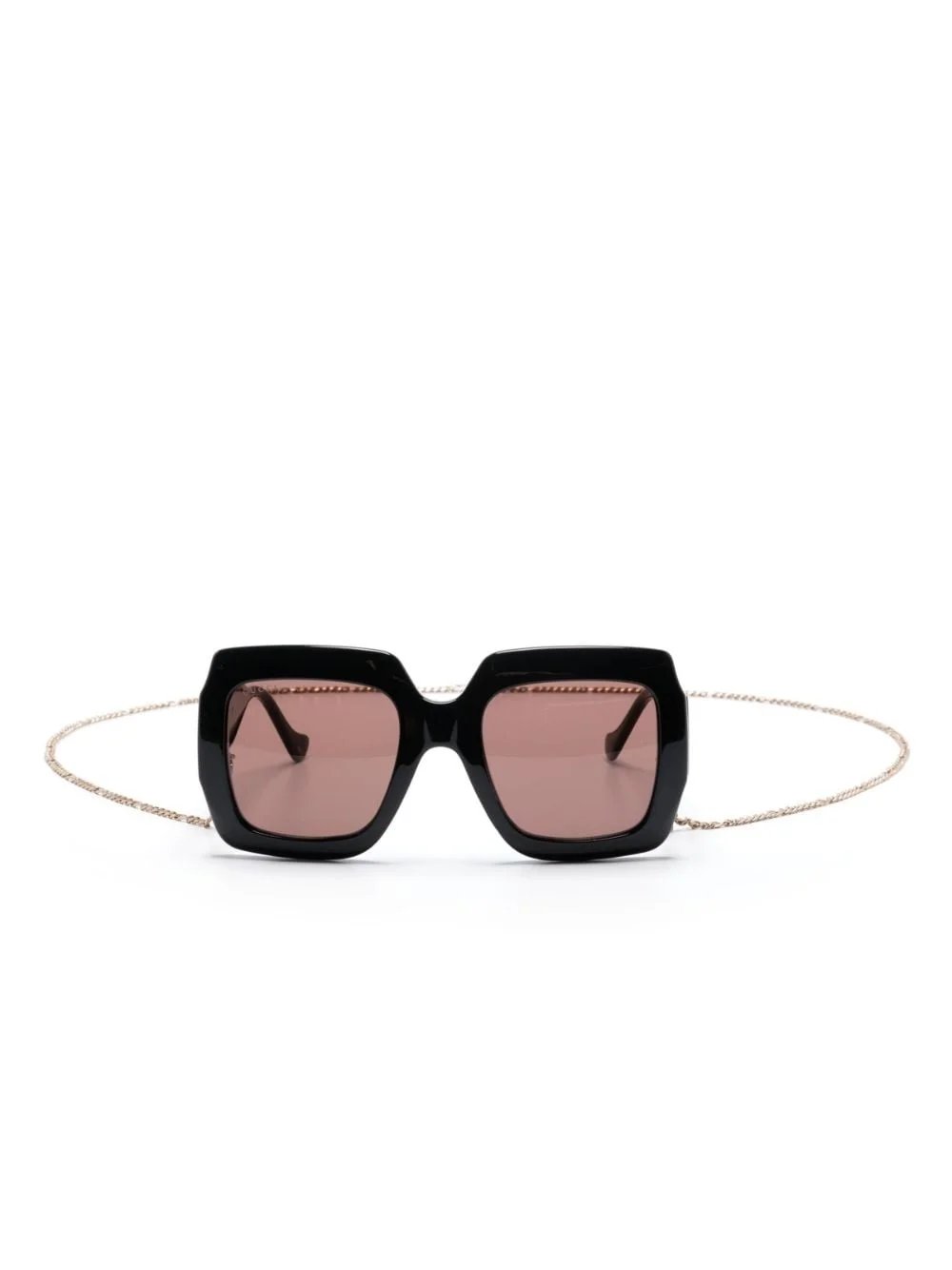 square-frame tinted sunglasses - 1