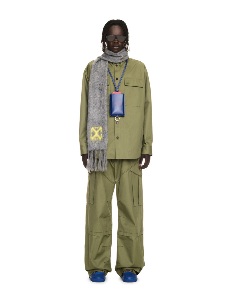 Off-White Military Green Cotton Arrow Cargo Pants outlook