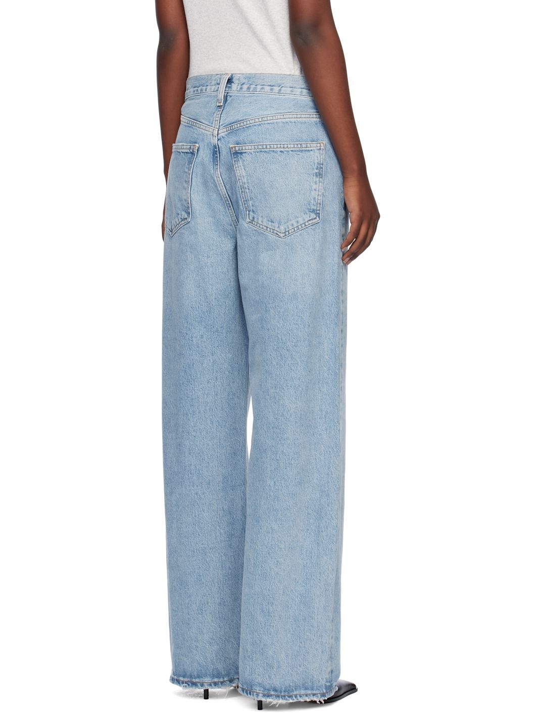 Blue Low Curve Jeans - 3