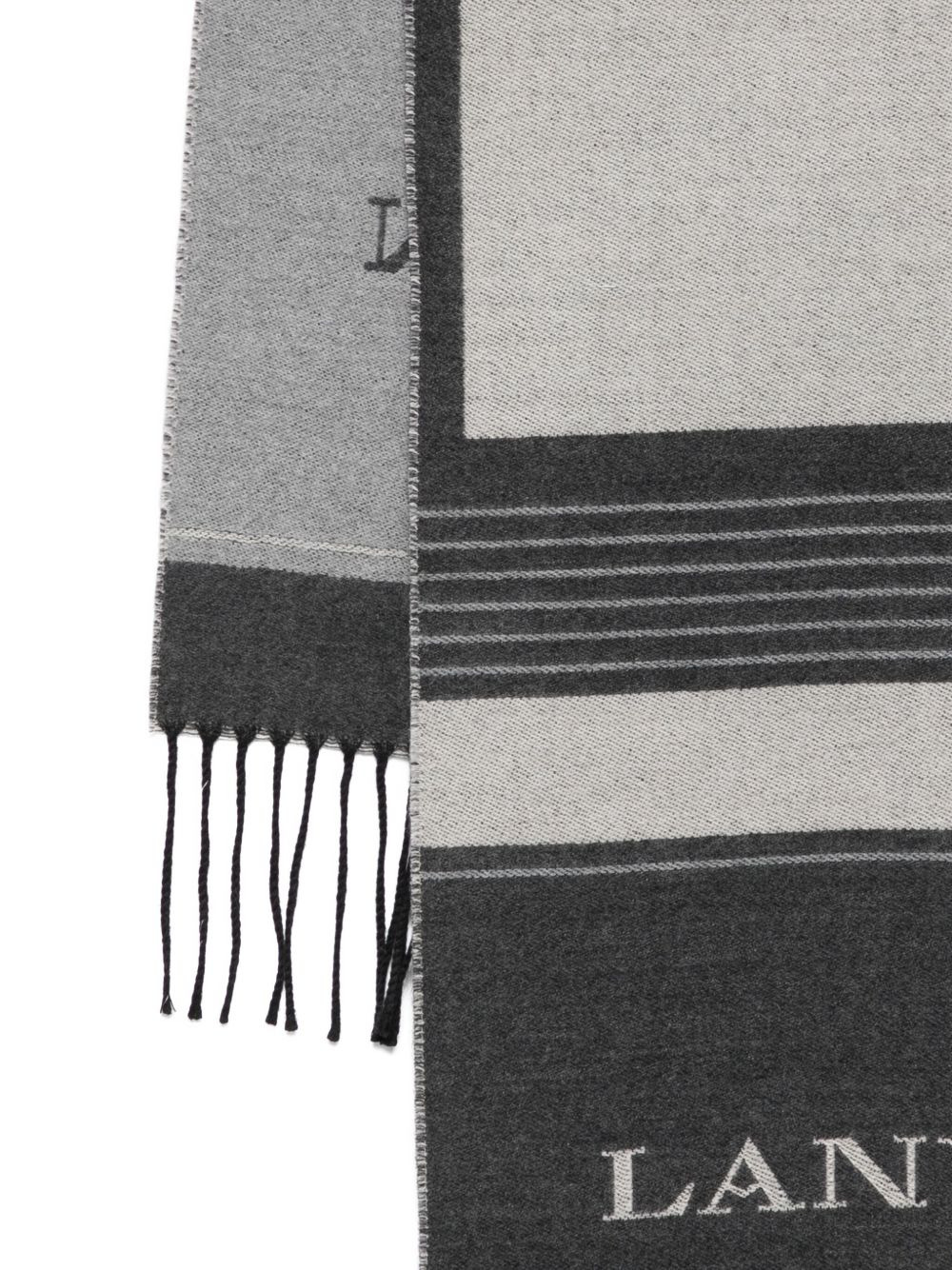 logo-lettering scarf - 2