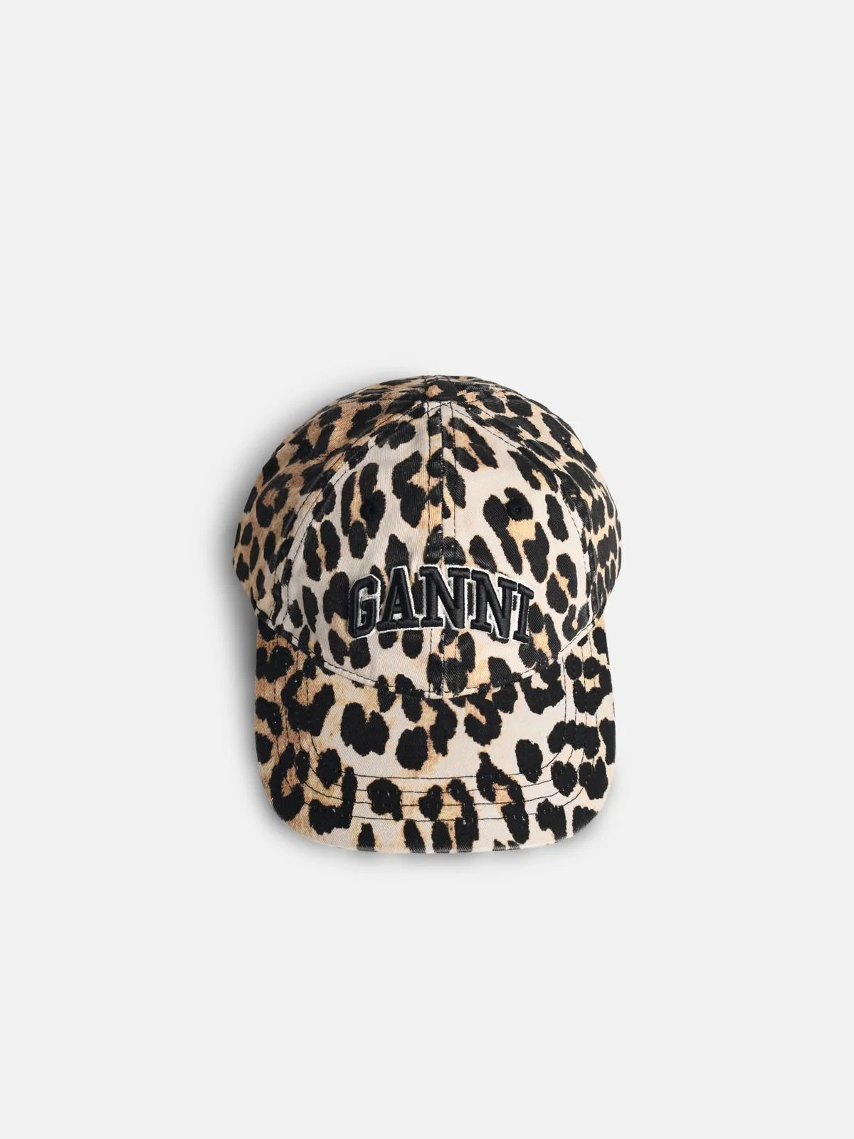 LEOPARD PRINT COTTON CAP - 1