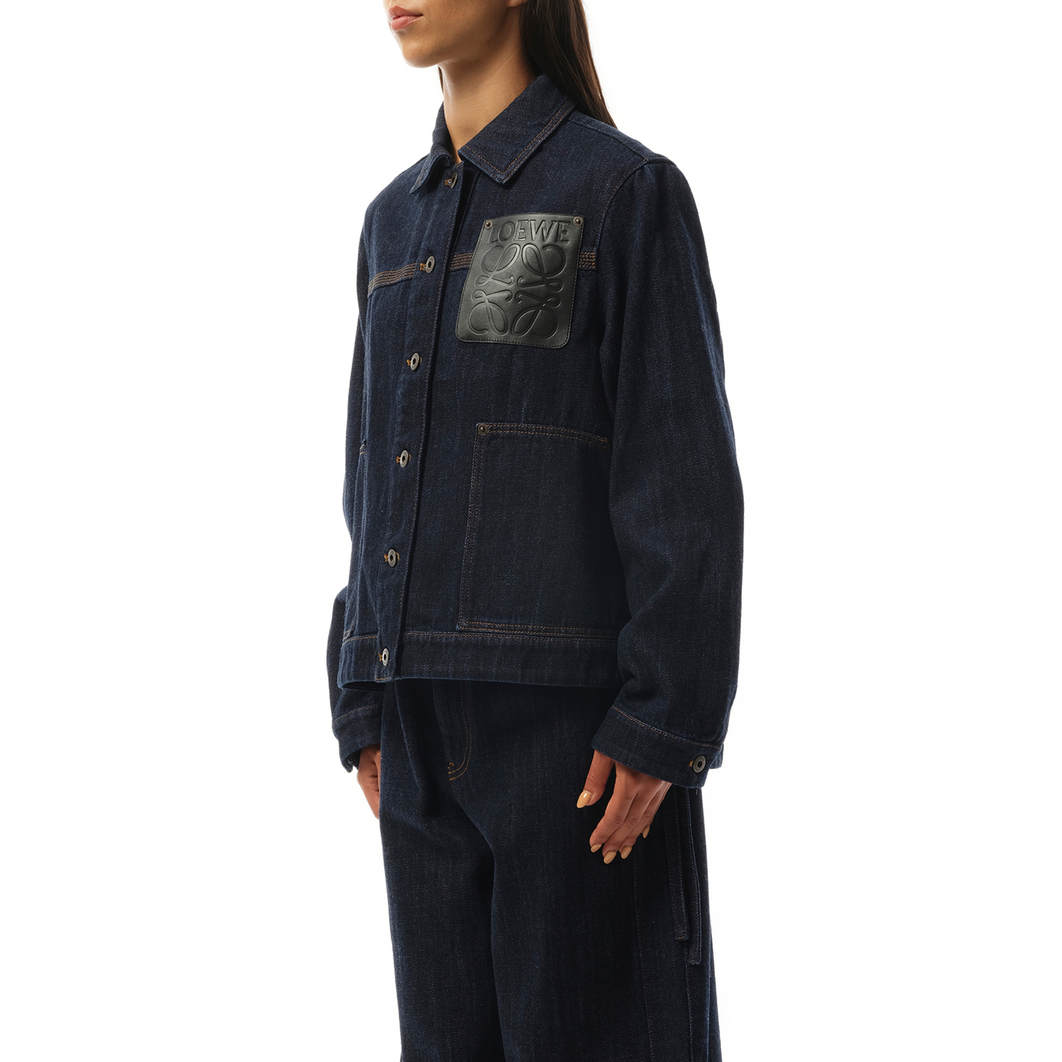 Workwear Jacket in Indigo Blue - 5