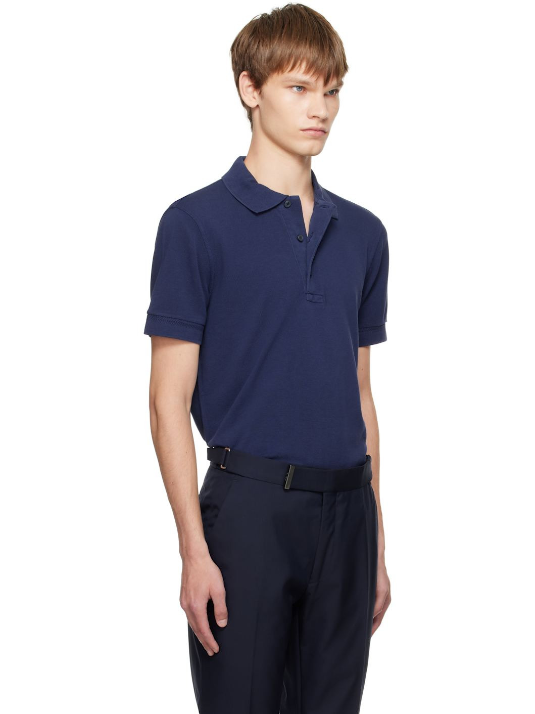 Blue Piquet Polo - 2