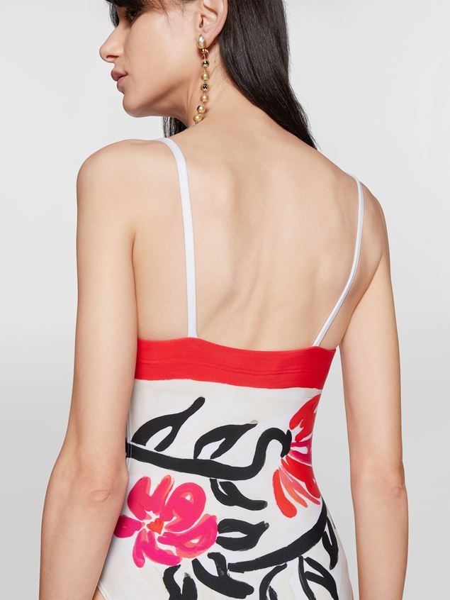 ONE-PIECE SWIMMING COSTUME IN MARNIFESTO PRINT - 4