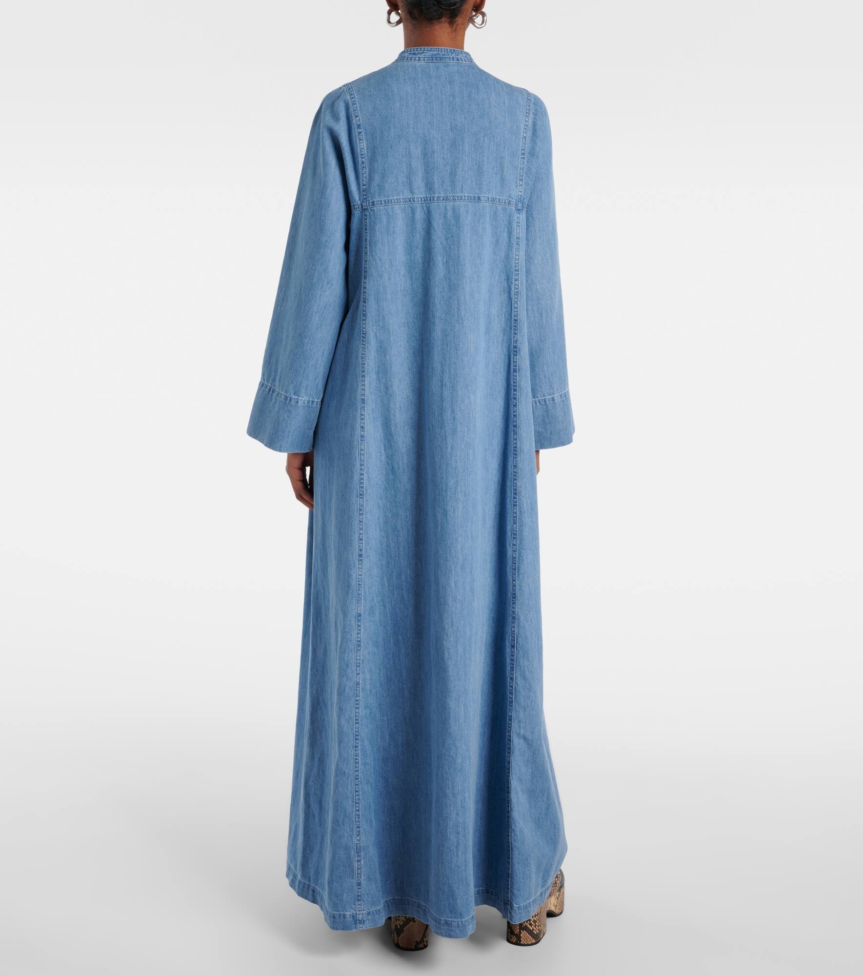 Denim maxi dress - 3