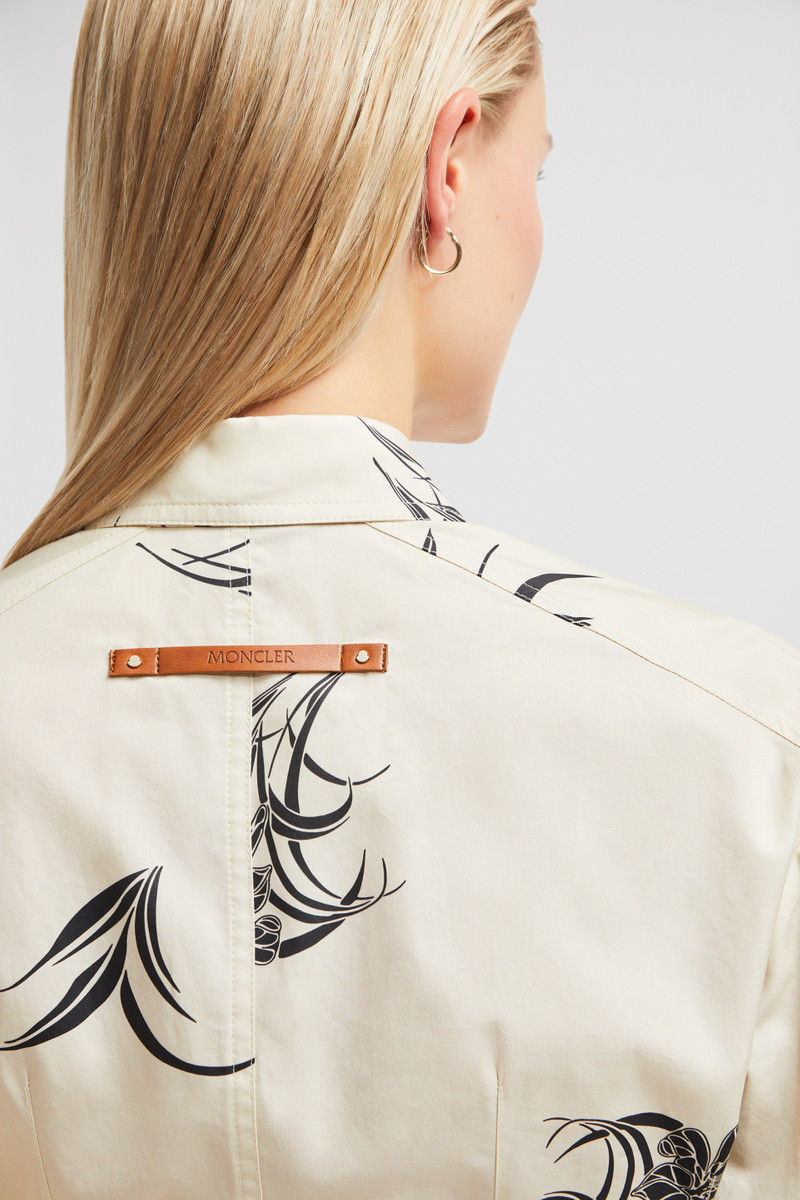 Floral Print Cotton Shirt Dress 8