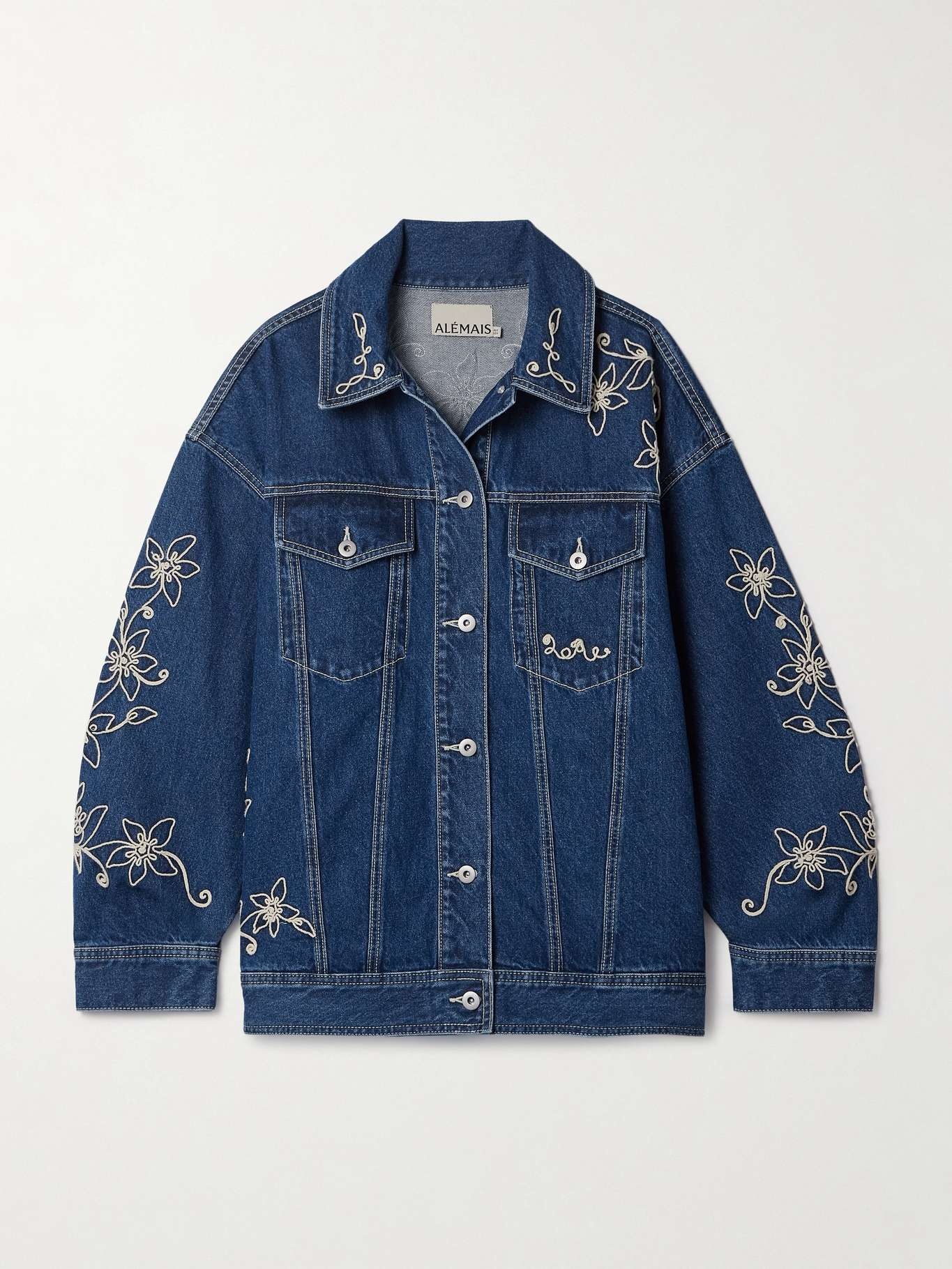 Carmen embroidered denim jacket - 1